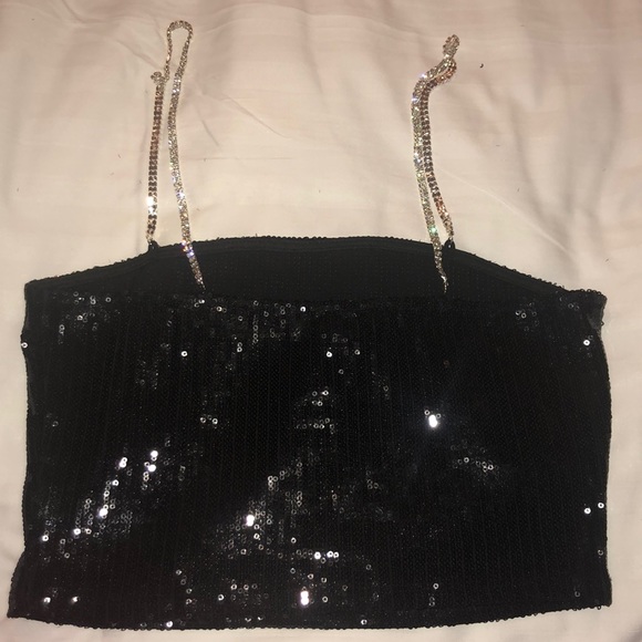 Sequin and Rhinestone crop top - Picture 5 of 8